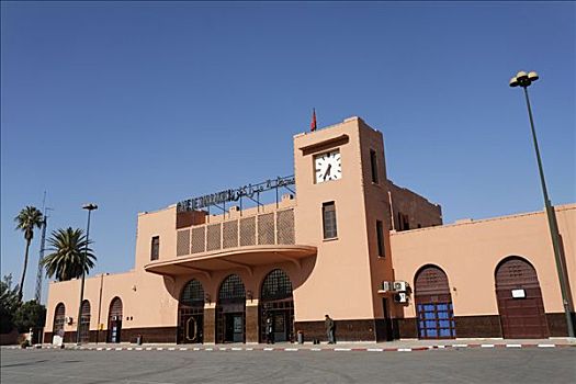 火车站,玛拉喀什,摩洛哥,非洲