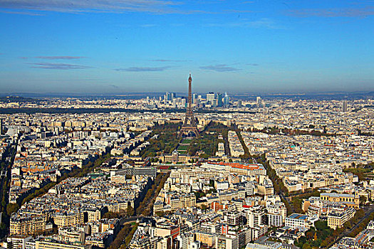 巴黎埃菲尔铁塔鸟瞰竖片