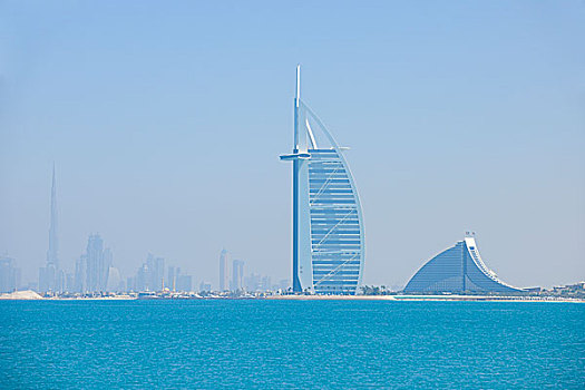 帆船酒店,朱美拉海滩酒店,哈利法,背景,迪拜,阿联酋