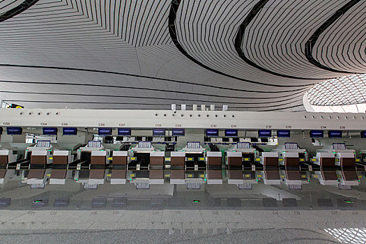 北京大兴机场内部图图片