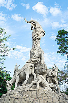 广州越秀公园五羊石雕像