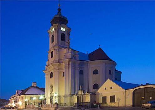 教堂,城镇,下奥地利州