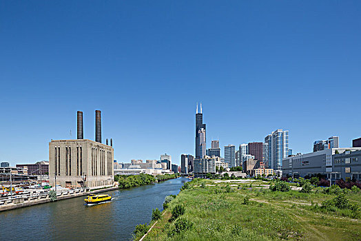 美国芝加哥市---芝加哥河