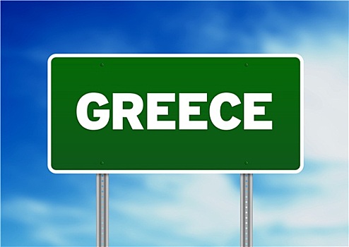 希腊,公路,标识