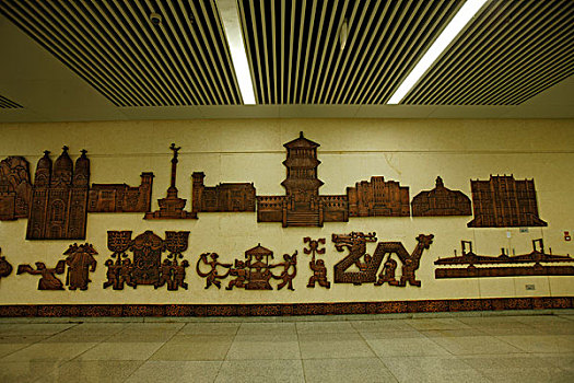 天津站,浮雕