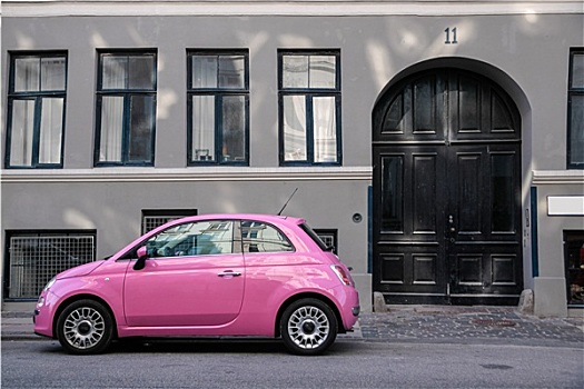 粉色,汽车