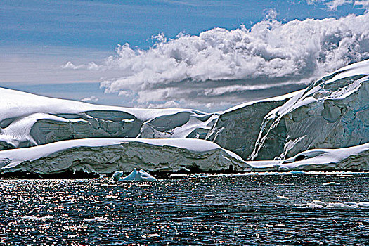 南极冰山海岸