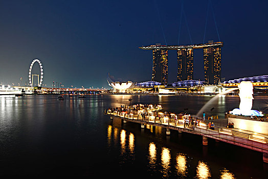 新加坡海湾夜景