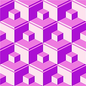 紫色,抽象,立方体