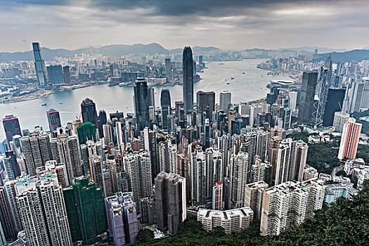 高視角看香港城市景觀