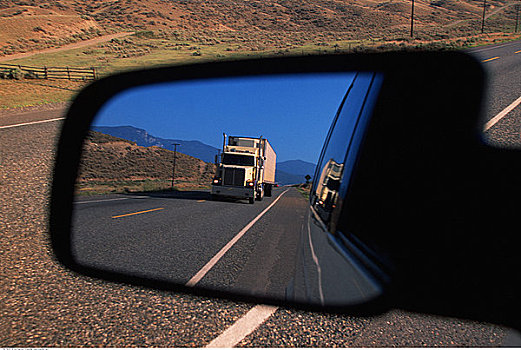 运输,卡车,侧视镜