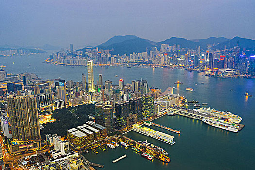 风景,上方,香港