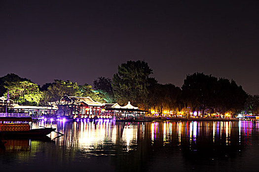 北京后海夜景