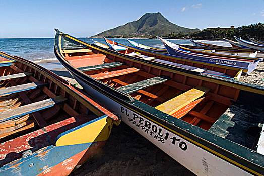 捕鱼,船,岛屿,玛格丽塔酒,委内瑞拉,南美