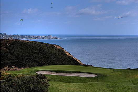 美国-加州-圣地亚哥-torrey,pines高尔夫球场
