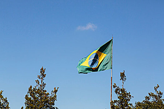南美,巴西,风景,旗帜
