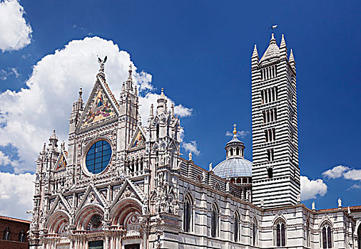 大教堂,圣母升天教堂,世界遗产,锡耶纳,托斯卡纳,意大利,欧洲