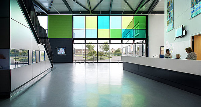 大学,建筑师,2008年,内景,接待区,展示,鲜明,宽敞,现代,室内,彩色,特征,窗玻璃
