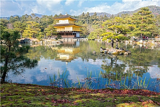 金阁寺,庙宇,京都,日本