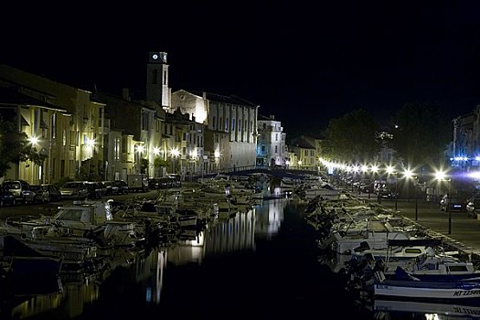 码头,夜晚,法国