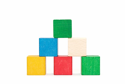 金字塔,彩色,孩子,砖