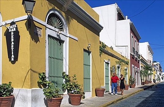 历史名城,中心,圣胡安,波多黎各,加勒比海