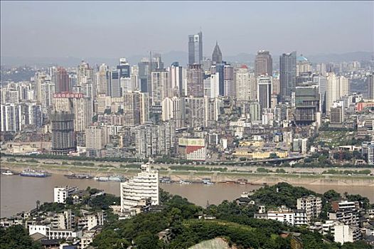 拍摄时间,2005年5月17日拍摄地点,重庆市渝中区拍摄内容,长江重庆段南北两岸建设