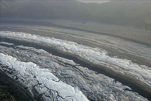 冰河,麦金立山,阿拉斯加,美国