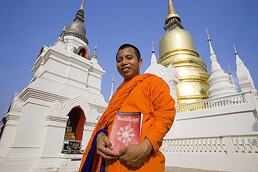 僧侣,松达寺,清迈,泰国