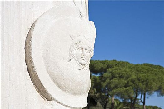 雕塑,局部,遗迹,罗马,意大利,欧洲