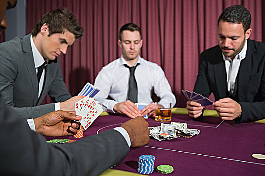 男人,纸牌,桌子,赌场
