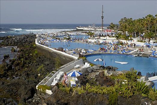水上公园,游泳池,波多黎各,特内里费岛,加纳利群岛,西班牙