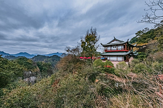 福建省武夷山天游峰古典园林建筑环境景观