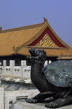 中国,北京,故宫,青铜,龟