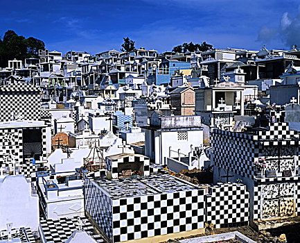 墓地,乡村,瓜德罗普,法国,西印度群岛