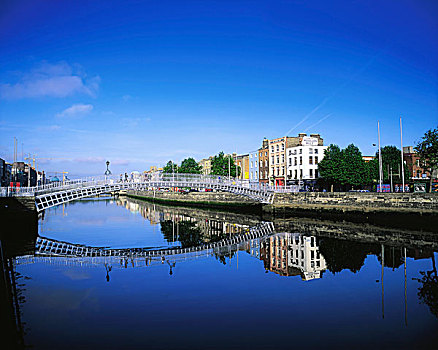 桥,利菲河,都柏林,爱尔兰