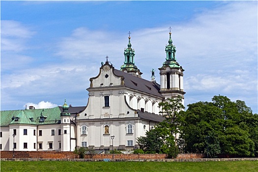 风景,教堂,克拉科,波兰