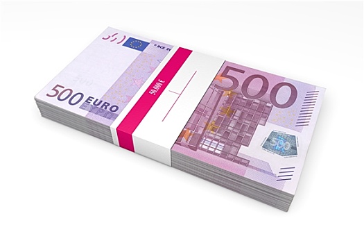 小包装,500欧元,钞票,银行,包装材料