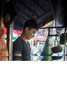 柬埔寨,金边,街头商贩,饮料
