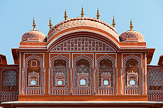 建筑,粉红,城市,斋浦尔,拉贾斯坦邦,印度,亚洲