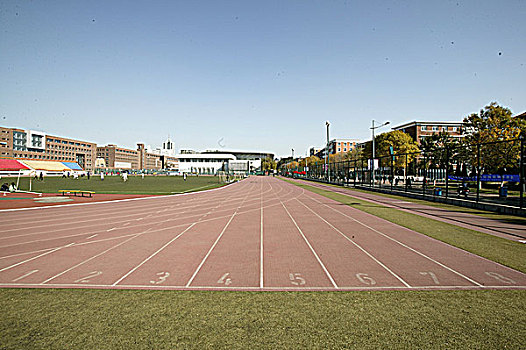南开大学校园内的运动场