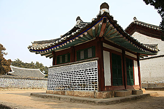 朝鲜传统建筑,房子旅游风光