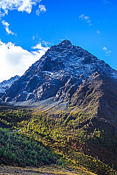 川西风光稻城亚丁,雪山草甸森林河流