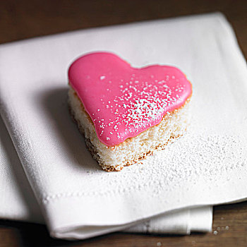 心形,花色小蛋糕,粉色,糖衣