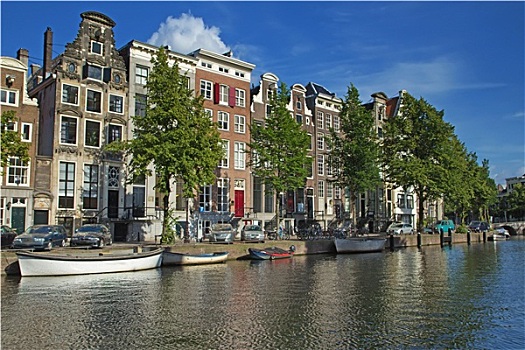 房子,运河,阿姆斯特丹