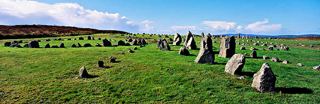 站立,石头,风景,巨石阵,北爱尔兰