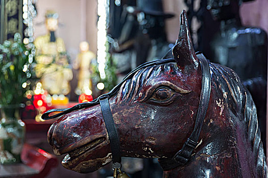 马,雕塑,玉,塔,西贡,越南