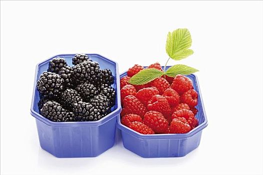 黑莓,树莓,塑料罐