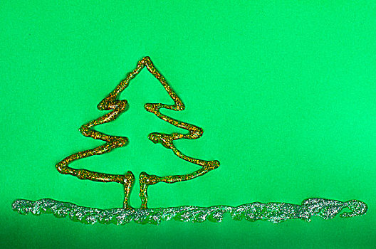 圣诞树,光泽,胶质物