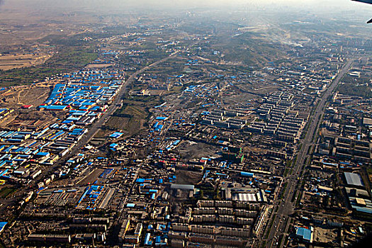 新疆乌鲁木齐城市航拍